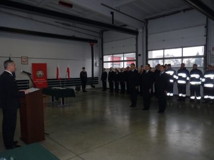 Wyjątkowa wigilia w lublinieckiej Komendzie Państwowej Straży Pożarnej.