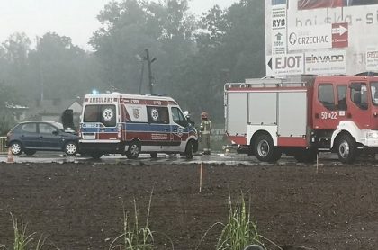 Wypadek drogowy w Ciasnej. 36-latek przewieziony do szpitala – policja apeluje o rozwagę za kierownicą!